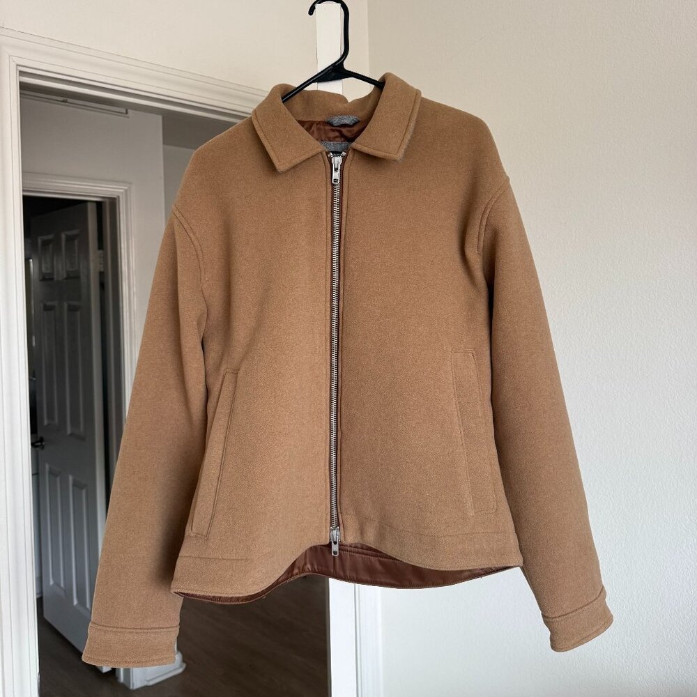 Abercrombie & Fitch Cropped Tan Coat